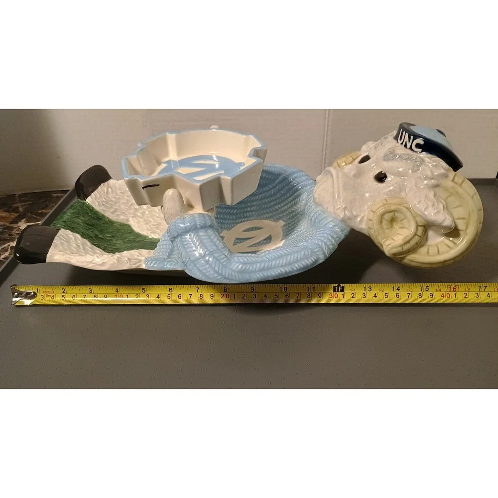 Slavic Treasures UNC Tar Heels Rameses Chip Dip Server  2003 Excellent  *Rare*